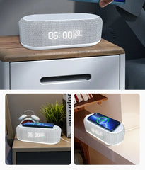 30W Wireless Chargers With Clock & Lamp Night Light by Snagg A Charging Station