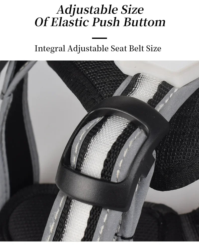Adjustable LED Dog Harness – Rechargeable & Waterproof by Snagg A Harness