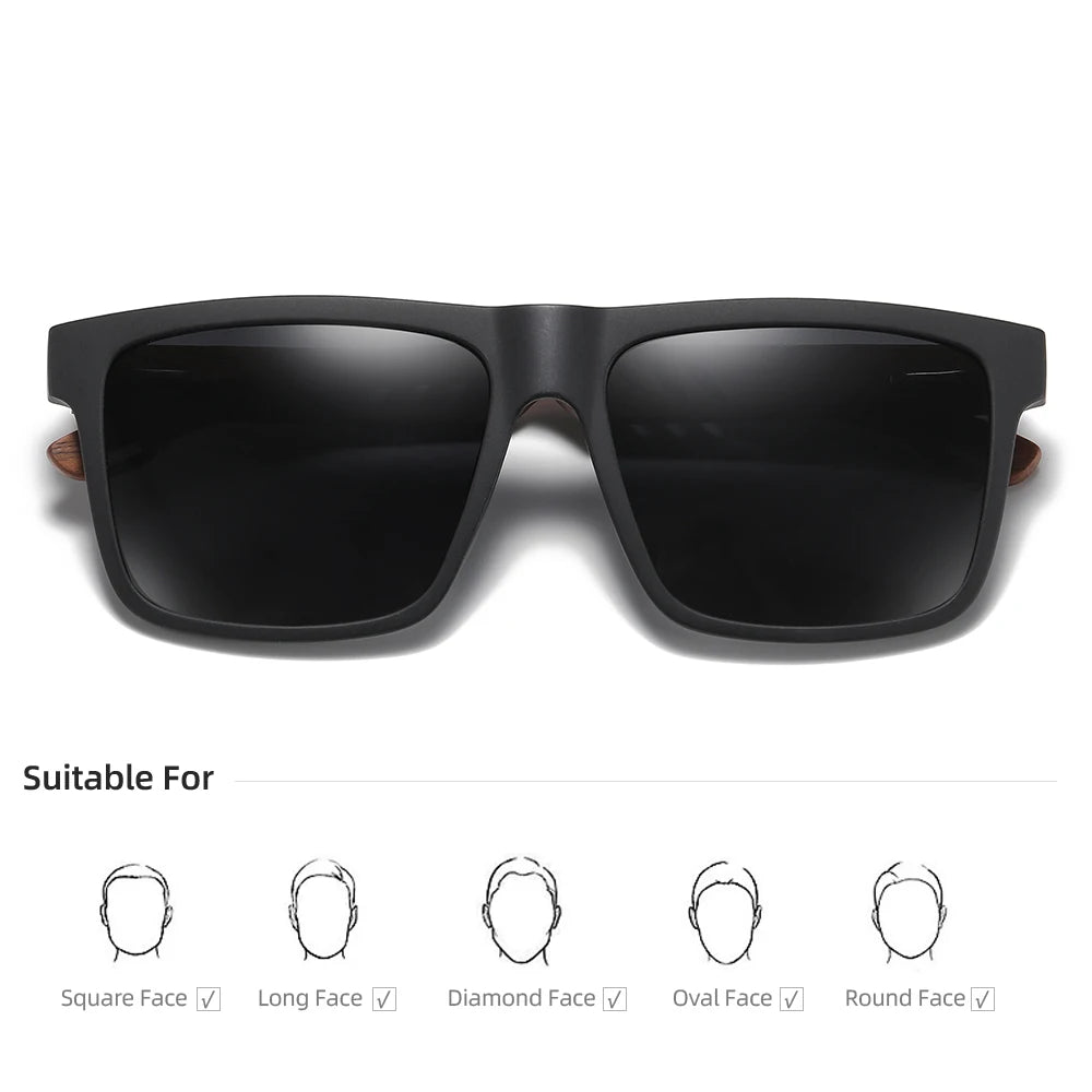 Wooden Polarized Sunglasses by Snagg It Sunglasses