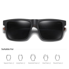 Wooden Polarized Sunglasses by Snagg It Sunglasses