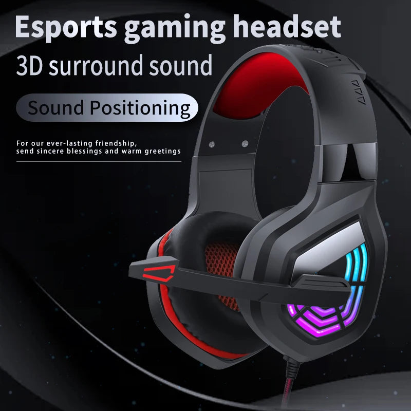 LED Wired Gaming Headset for PC & Laptop Gaming by Snagg A Gaming Headset