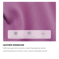 Genuine Leather Pillow Handbag – Simple High-Quality Small Shoulder & Crossbody Bag for Women