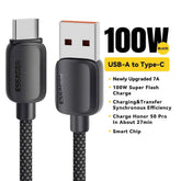 USB-A to USB-C Cable 100W 7A | 88W PD Fast Charging Data Cord for Huawei Samsung Xiaomi OnePlus