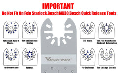 Diamond Oscillating Saw Blades 7pcs | Quick-Release Universal Multitool Triangle Blade for Tile Grout Ceramic