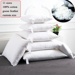 Goose Down & Feather Cushion Core – 100% Cotton Cover by Snagg A Pillow