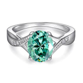 2ct Oval Moissanite Ring - SnaggIt