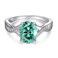 2ct Oval Moissanite Ring - SnaggIt
