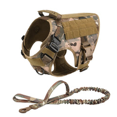 Tactical Dog Harness with MOLLE Pouches – Training Vest for Medium & Large Dogs, German Shepherd