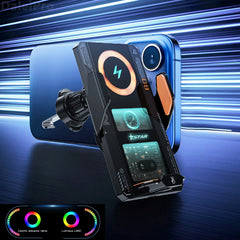 Magnetic Wireless Car Charger Phone Holder by Snagg A Phone Holder