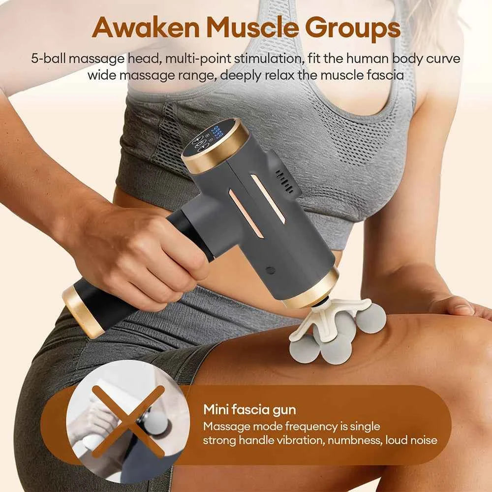 11 in 1 Fascia Massage Gun – 99 Level Deep Tissue Muscle Recovery Device