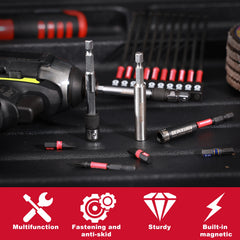 Hex Shank Quick-Change Screwdriver Bit Holder Set | Extension Drill Bit Guide Mixed 4–9pcs