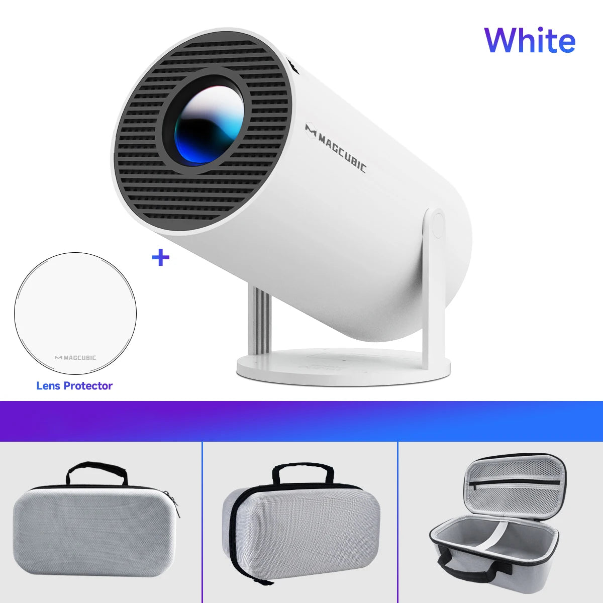 Smart Projector HY300 Pro – Android 11 with Dual WiFi 6, 4K Support by Snagg A Projector