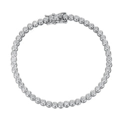 2mm D Color VVS1 Moissanite Tennis Bracelet