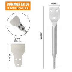 SDS Plus Heavy Duty Floor Scraper | Replaceable Scaling Chisel for Tile, Adhesive & Concrete Removal