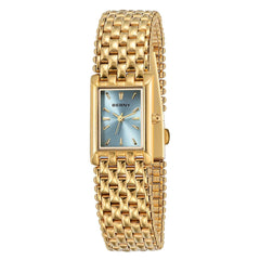 BERNY Gold Women’s Burgundy Red Rectangle Quartz Watch - SnaggIt