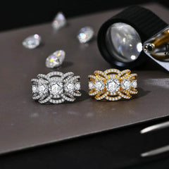 1ct Round Cut Moissanite Ring - SnaggIt