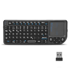 X1 Mini 2.4GHz Wireless Keyboard - 3 in 1 Multimedia Controller & Touchpad