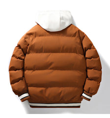 Men’s Color-Block Hooded Down Jacket by Snagg A Jacket