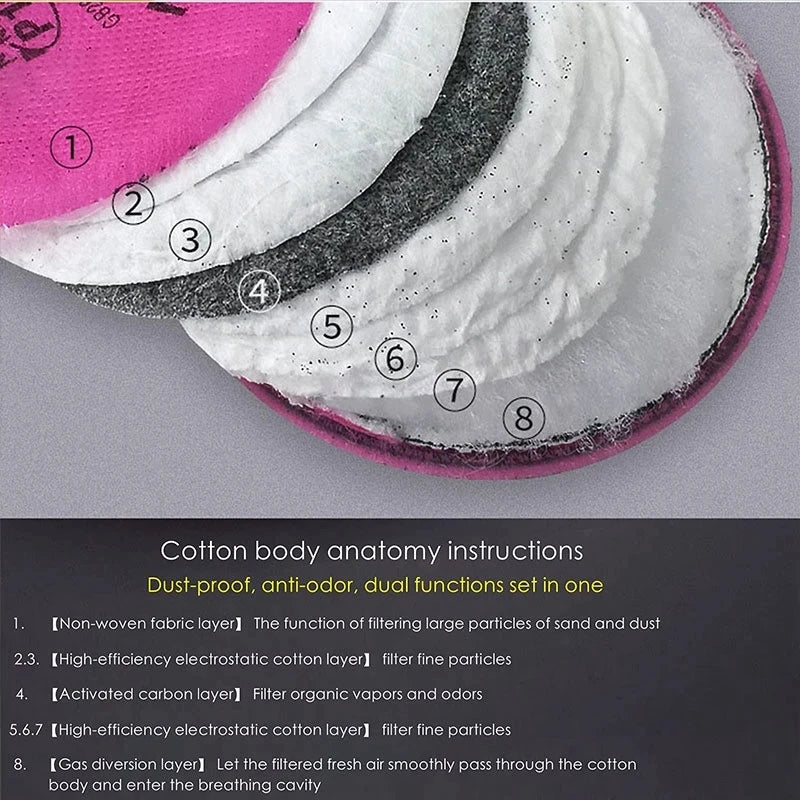 6200 Half Face Respirator Mask with Filters by Snagg A Face Mask