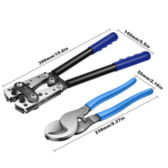 Heavy Duty Multi Function Crimping Pliers with Bolt Cutter by Snagg A Plier
