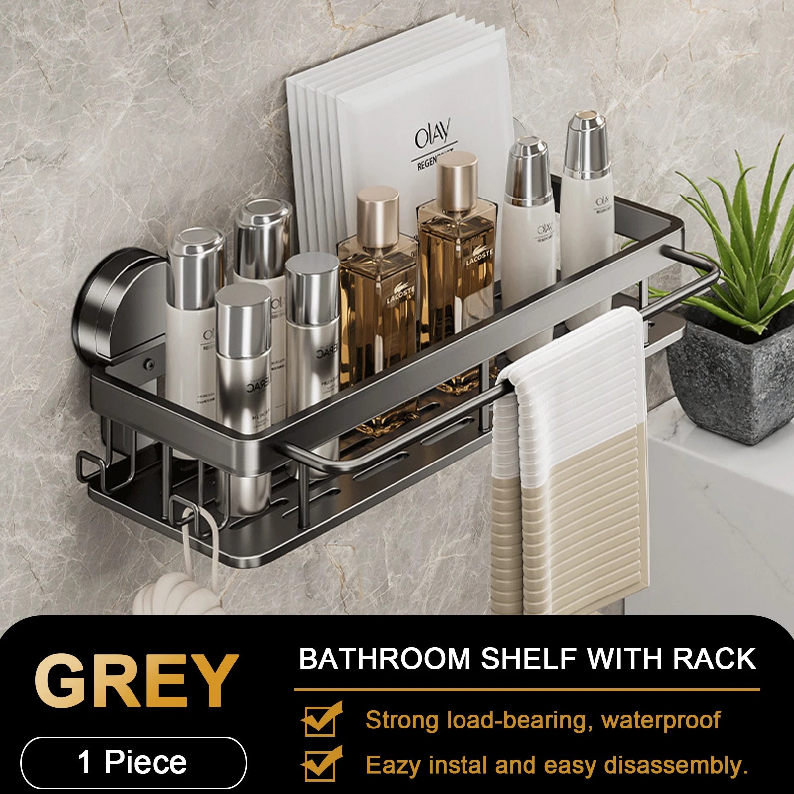 Suction Cup Storage Rack by Snagg A Rack