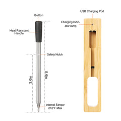 Wireless Bluetooth Meat Thermometer by Snagg A Thermometer