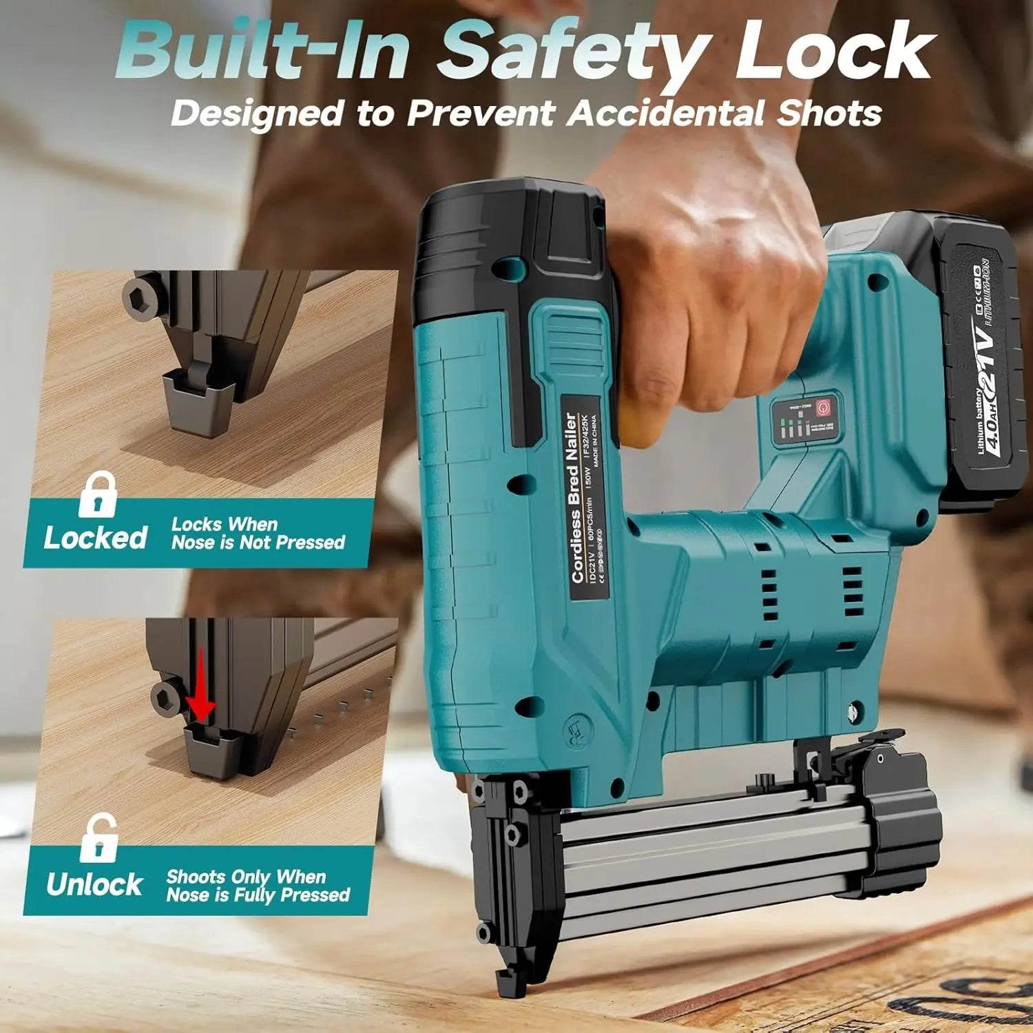 Cordless 2-in-1 Brad Nailer & Stapler - SnaggIt