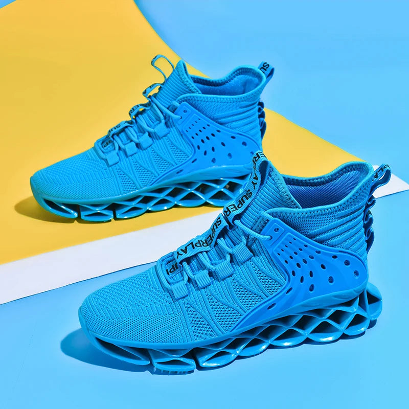 Men’s Casual Sneakers – Breathable Flyknit Trainers by Snagg A Shoes