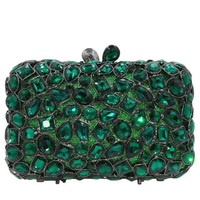 Brown Crystal Evening Clutch - SnaggIt