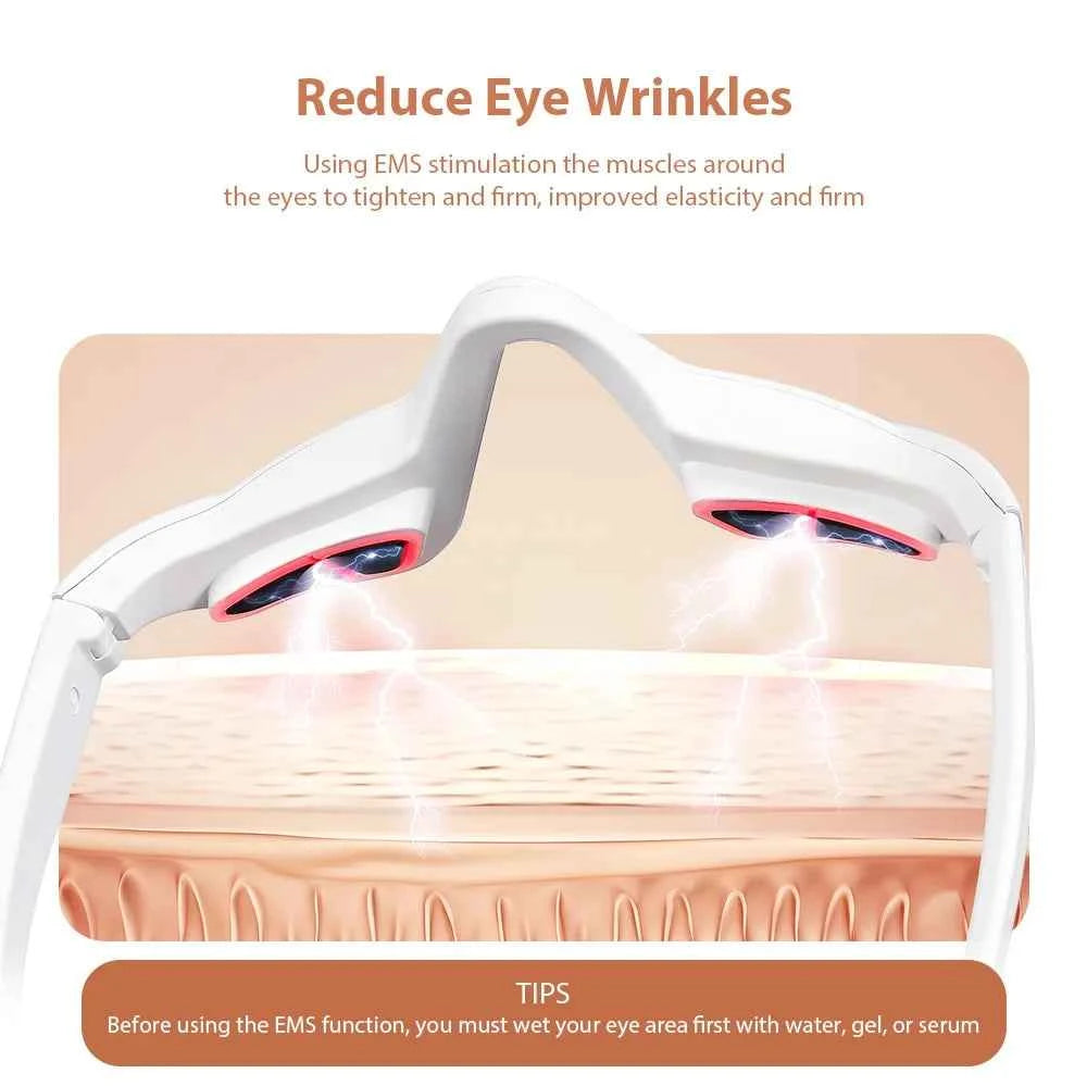 3D EMS Eye Massager Glasses – Red Light Anti Fatigue Eye Care Device