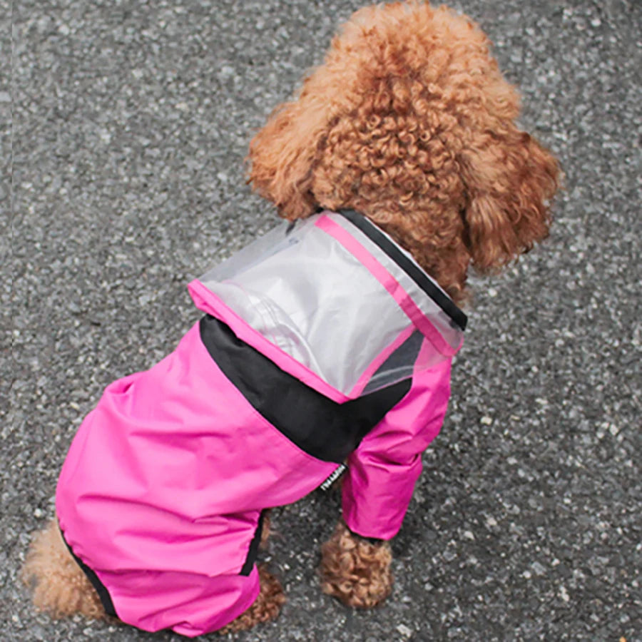 Waterproof Dog Raincoat with Hoodie by Snagg A Jumpsuit