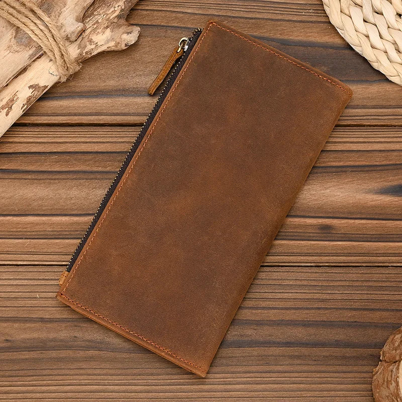 Genuine Leather Long Wallet by Snagg It Wallet