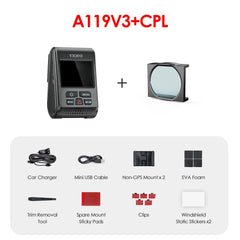 2K Quad HD+ Buffered Parking Dash Cam | Super Night Vision & GPS Logger