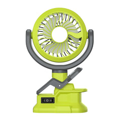 2 in 1 Cordless Jobsite Fan & LED Light | High Intensity Portable Ventilation Compatible With Ryobi 18V Batteries