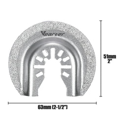 Diamond Oscillating Saw Blades 7pcs | Quick-Release Universal Multitool Triangle Blade for Tile Grout Ceramic