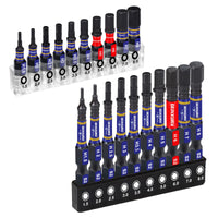 1"/2" Metric Hex Head Impact Bit Set – Magnetic S2 Steel Hex Screwdriver Bits with Base & Bit Holder