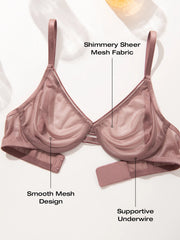 Women’s Sheer Mesh Demi Bra by Snagg A Bra