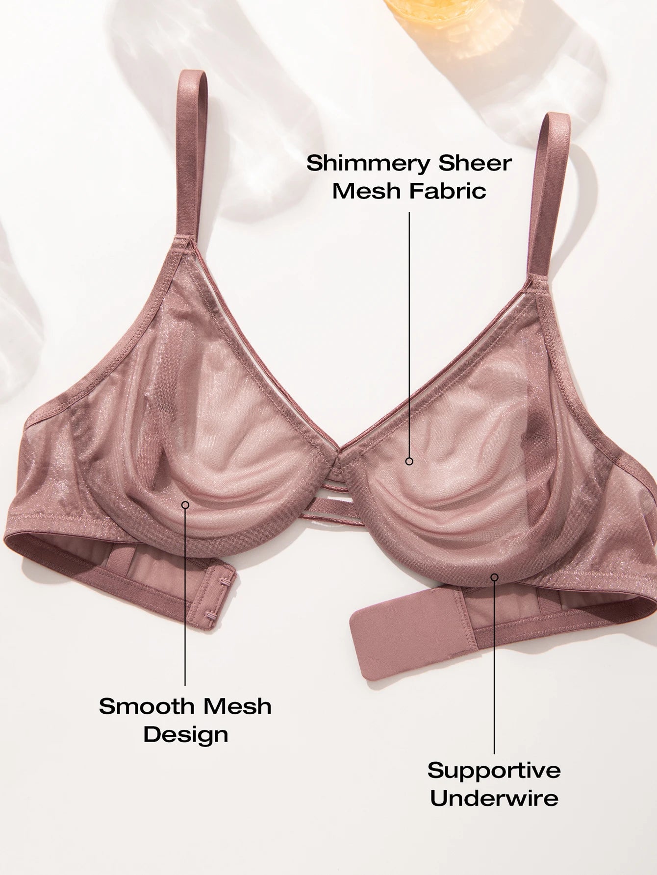 Women’s Sheer Mesh Demi Bra by Snagg A Bra