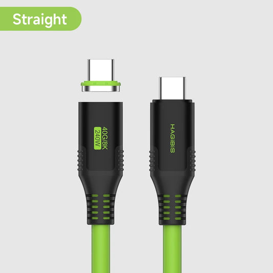 USB-C Magnetic Fast Charging Cable 240W by Snagg A Charging Cable
