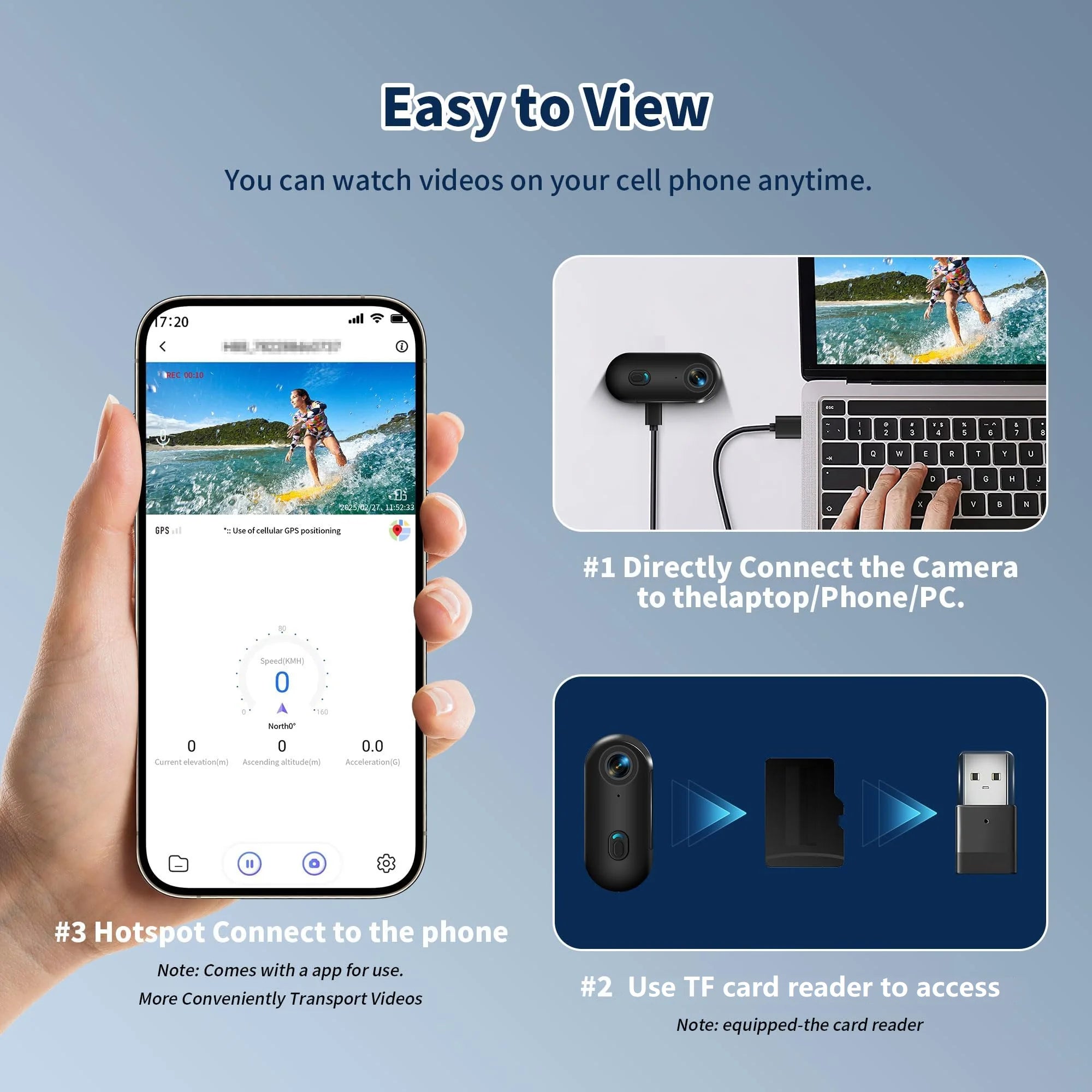 4K UHD Mini Action Camera by Snagg A Portable Camera