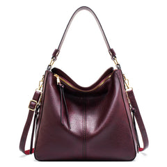 Faux Leather Large Vintage Hobo Tote – European Designer Crossbody & Shoulder Bag for Women