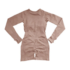 Women's Long Sleeve Backless Yoga Jumpsuit | Seamless One-Piece High-Impact Gym Fitness Playsuit