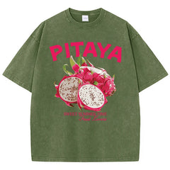 Fresh Pitaya Print Womans Streetwear T-Shirt