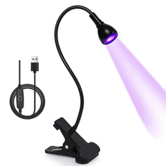 360° Rotatable Mini LED UV Nail Lamp – Professional Clip On Flash Cure Light