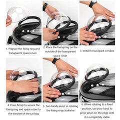 Space Capsule Pet Backpack by Snagg A Pet Backpack