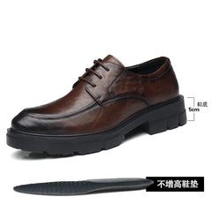 Men’s Height-Increasing Leather Dress Shoes by Snagg A Shoes