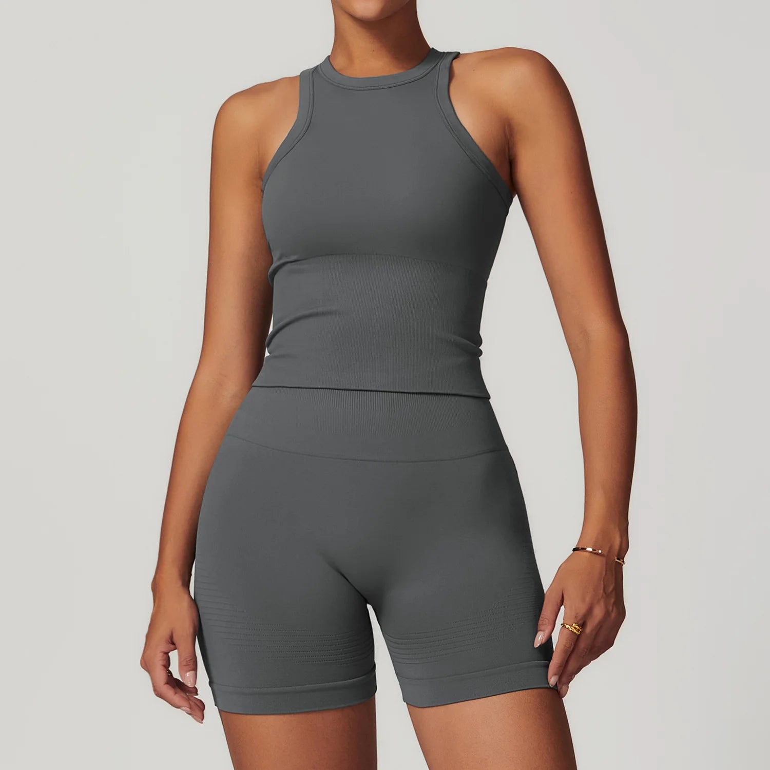 Women's 2/3/4-Piece Seamless Yoga Set | Long Sleeve Tracksuit Sports Bra Gym Leggings Activewear