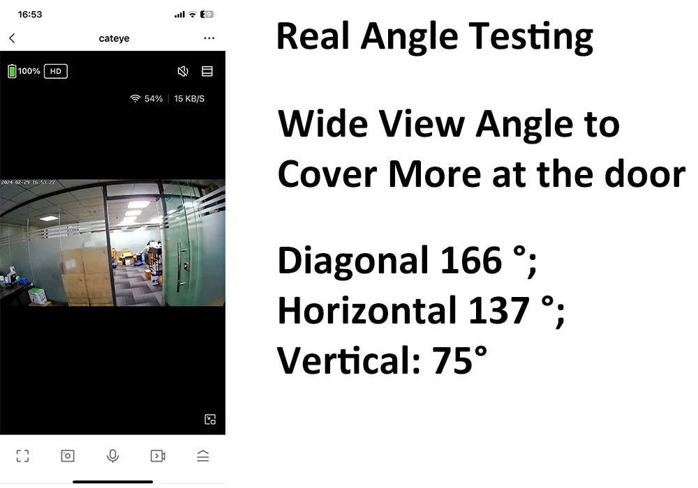 3MP Smart Peephole Doorbell 4.3″ Screen with PIR Motion Detection by Snagg A Doorbell Camera