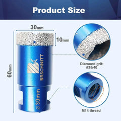 Vacuum Brazed Diamond Core Drill Bit & Heavy Duty Hole Saw for Granite, Porcelain, and Ceramic