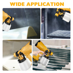 Cordless Paint Spray Gun – Compatible with Makita & Dewalt 18V Batteries